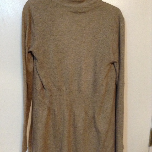 C.LUCE  HEATHER BROWN SWEATER W/ FRINGED FRONT - Picture 3 of 4